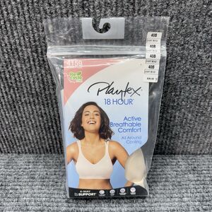 Playtex 18 Hour Bra 40B Beige 4159 Active Breathable Comfort All Around Cooling